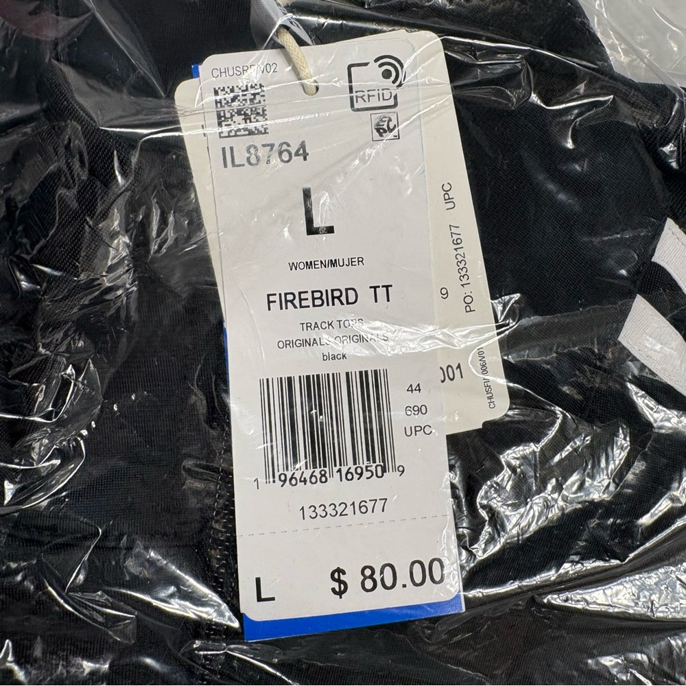 adidas women Primegreen Essentials Warm-Up 3-Stripes Track Jacket Zip Up Size L